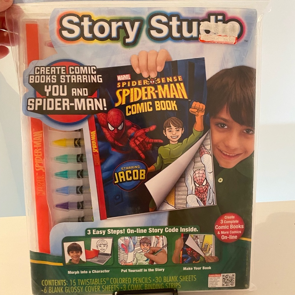 Marvel Spider-Man Story Studio Kit with Red and Blue